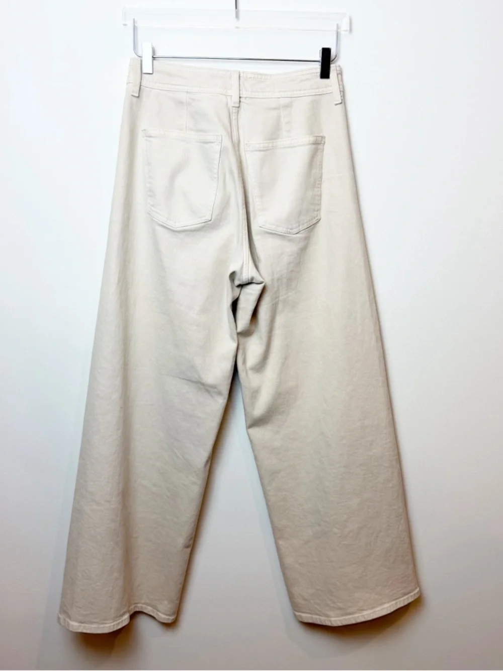 Universal Thread | Wide Leg Ankle Jeans Trousers in Cream - Picture 5 of 7